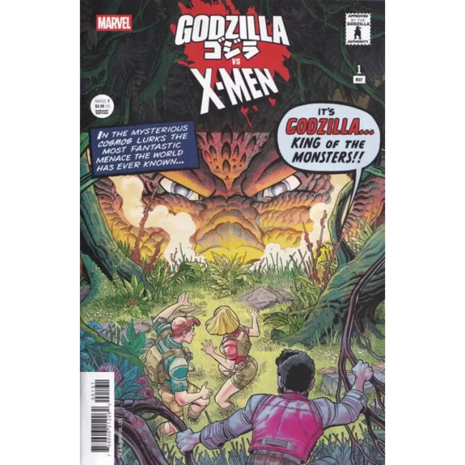 Godzilla vs. X - Men 1C Nick Bradshaw Monster Homage variant - MOD Shop LLC