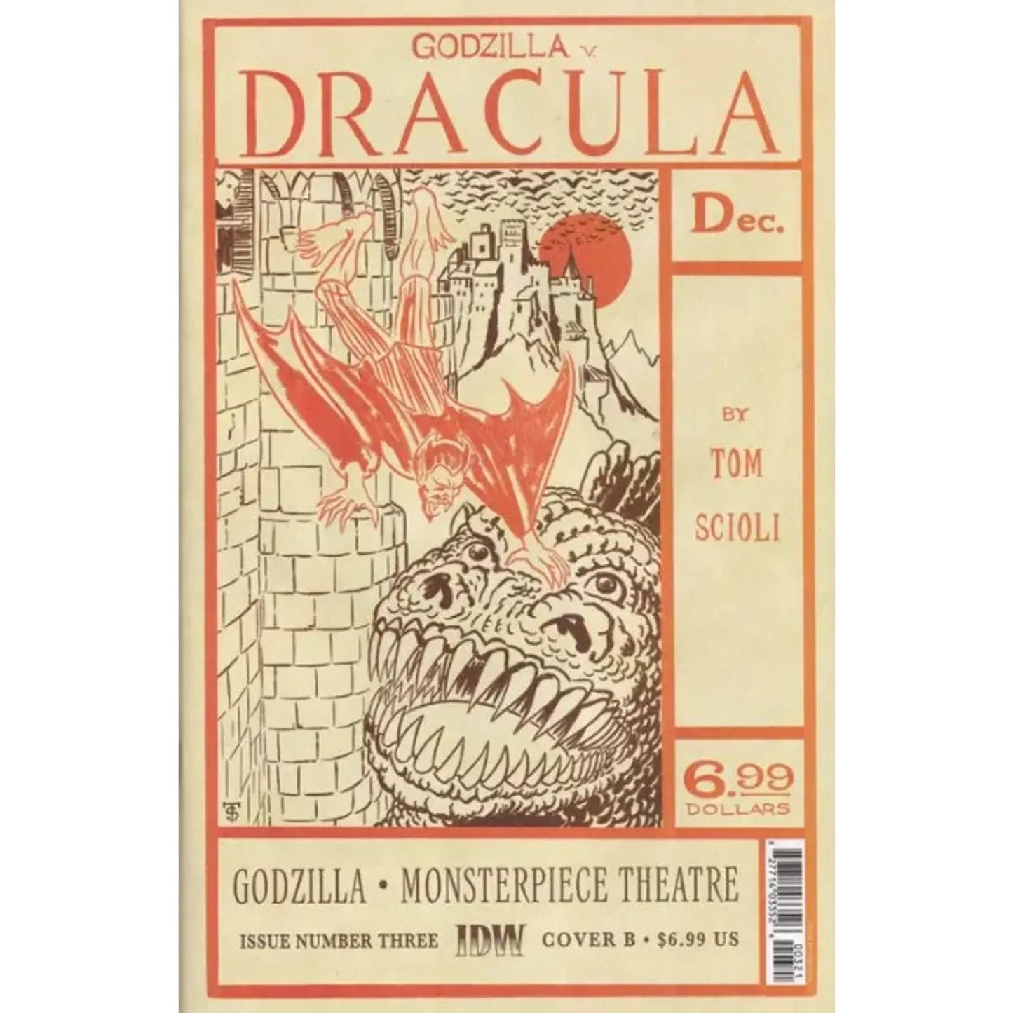 Godzilla's Monsterpiece Theatre 3B Tom Scioli Variant - MOD Shop LLC