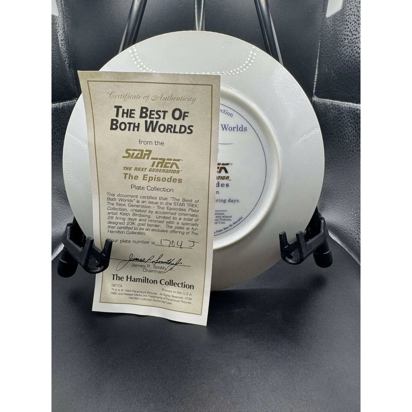 Hamilton Collection Star Trek The Next Generation - Best of Both Worlds Ltd Ed - MOD Shop LLC