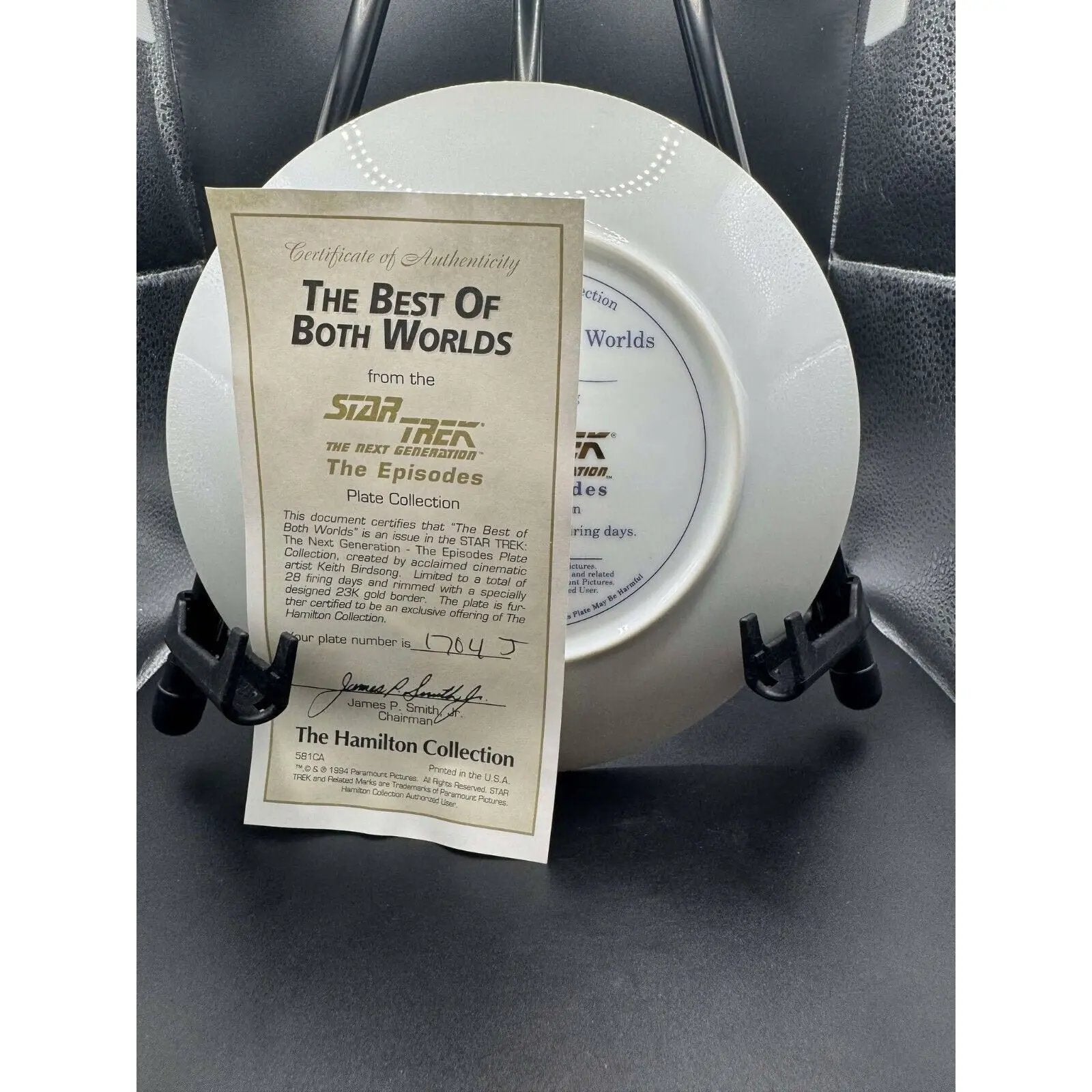 Hamilton Collection Star Trek The Next Generation - Best of Both Worlds Ltd Ed - MOD Shop LLC