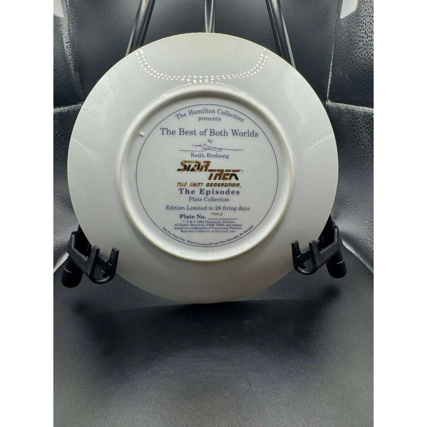 Hamilton Collection Star Trek The Next Generation - Best of Both Worlds Ltd Ed - MOD Shop LLC