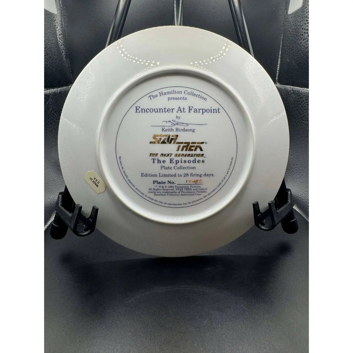 Hamilton Collection Star Trek The Next Generation - Encounter at Farpoint Ltd Ed - MOD Shop LLC