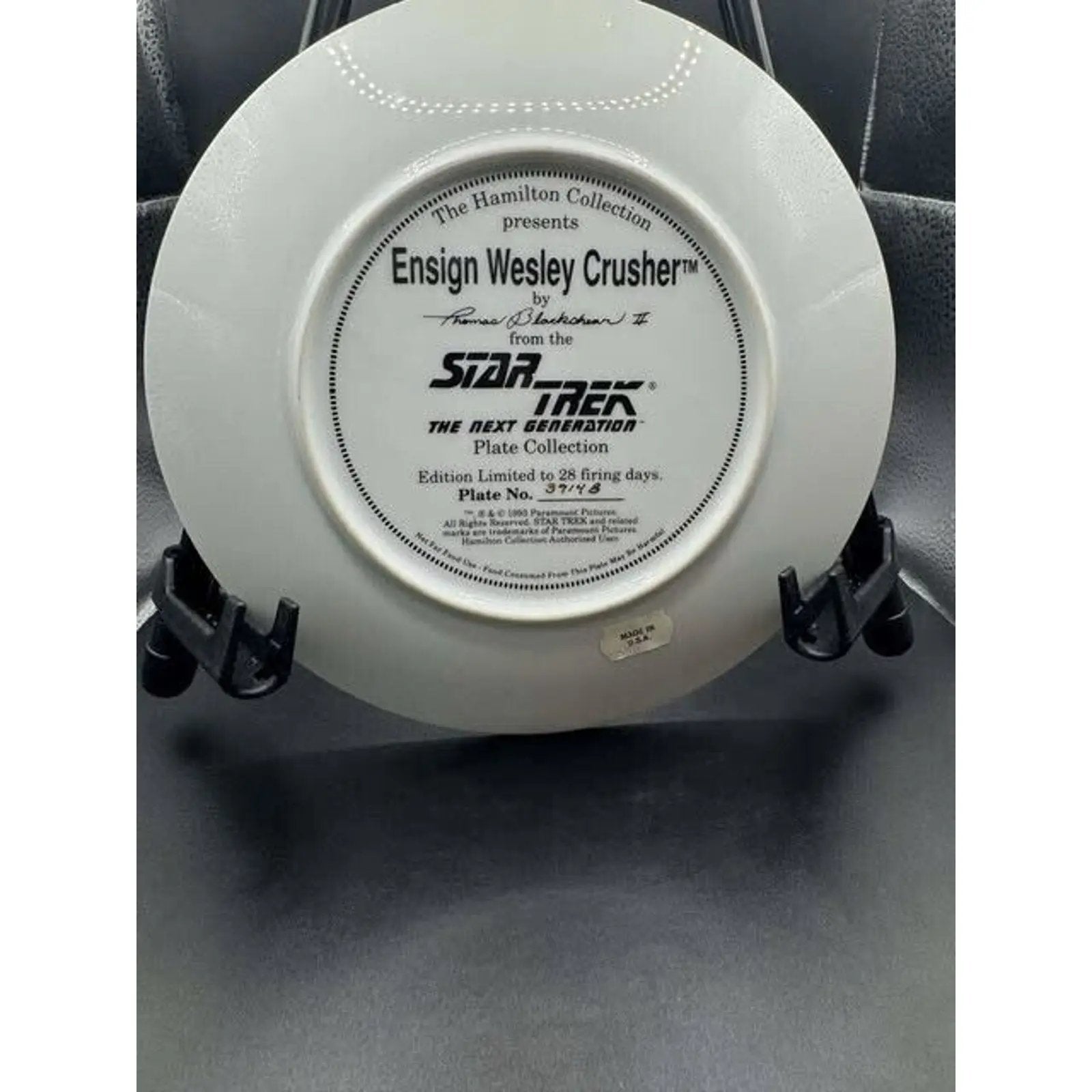 Hamilton Collection Star Trek The Next Generation Ensign Wesley Crusher Ltd Ed - MOD Shop LLC