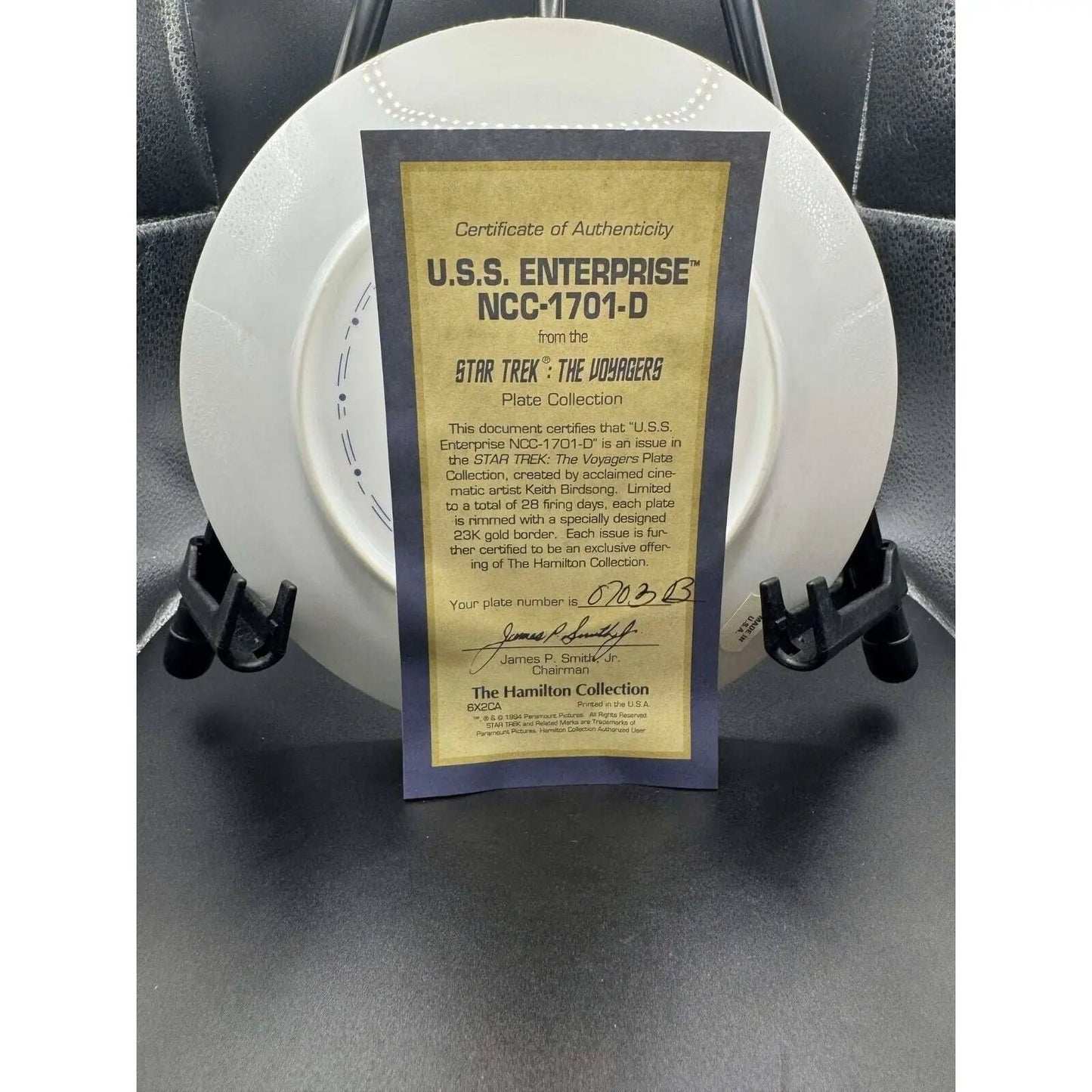 Hamilton Collection Star Trek The Voyagers U.S.S. Enterprise NCC - 1701 - D Ltd Ed - MOD Shop LLC