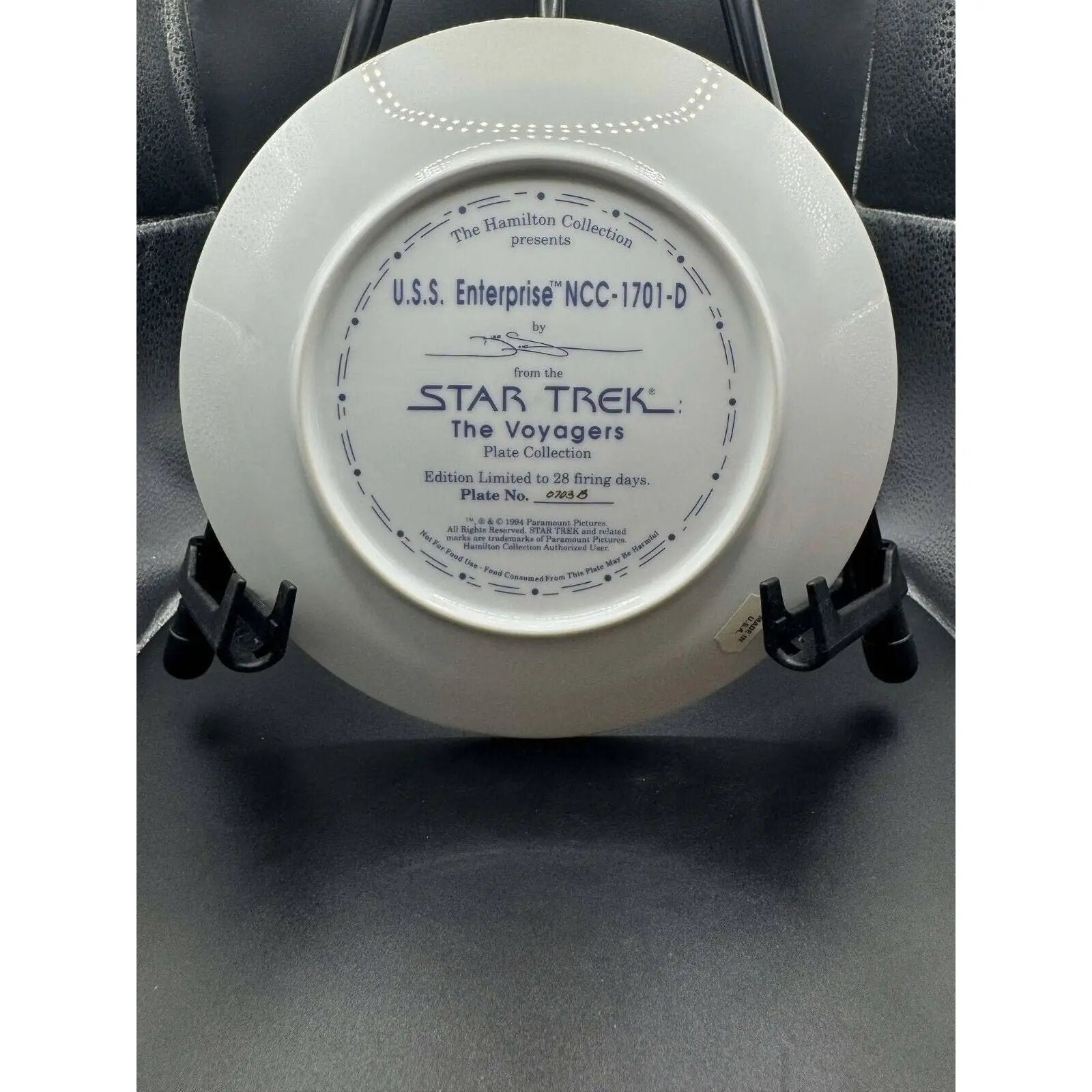 Hamilton Collection Star Trek The Voyagers U.S.S. Enterprise NCC - 1701 - D Ltd Ed - MOD Shop LLC