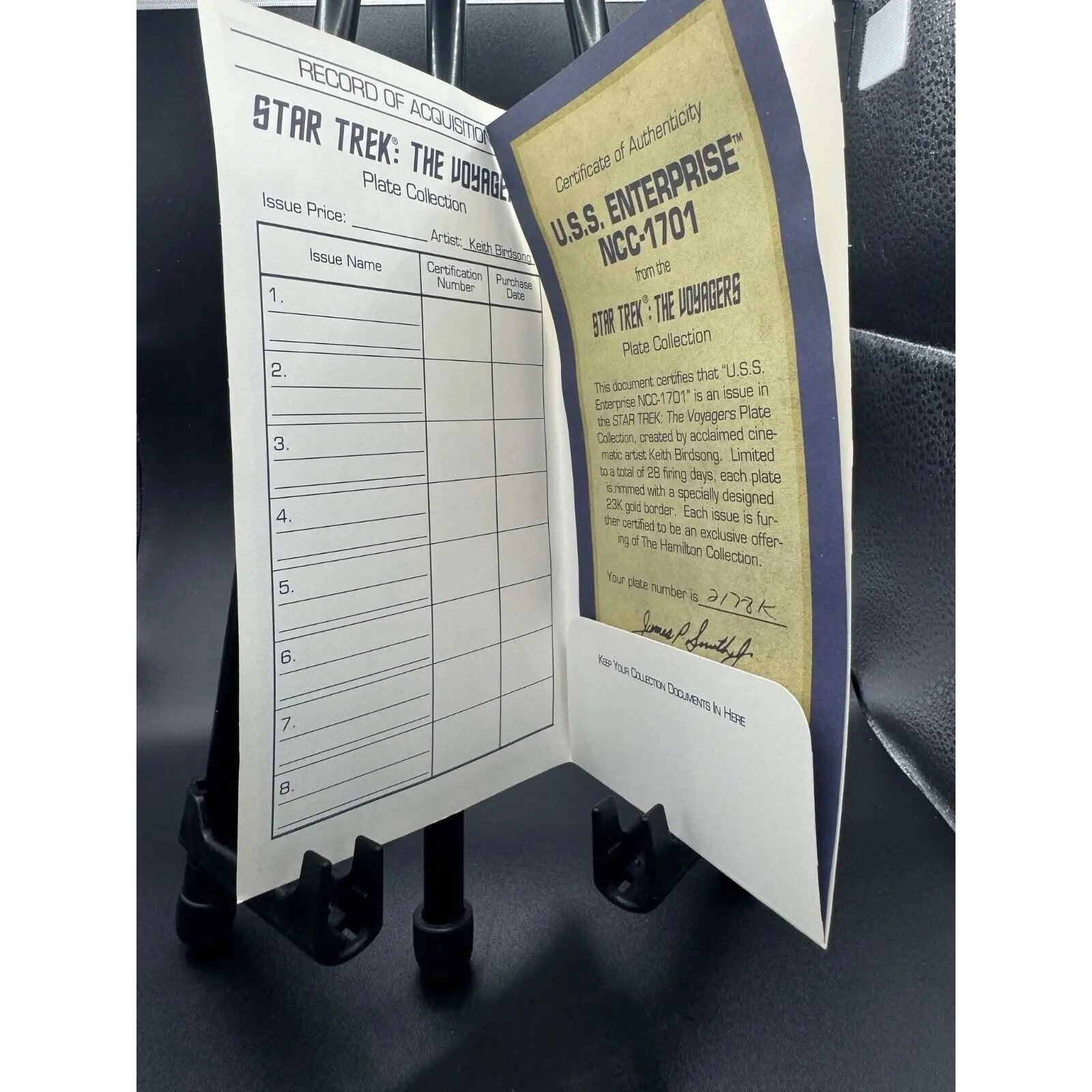 Hamilton Collection Star Trek The Voyagers U.S.S. Enterprise NCC - 1701 Ltd Ed - MOD Shop LLC