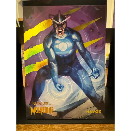 Havok #43 YELLOW FOIL Slash Parallel Fleer Ultra Wolverine #/90 - MOD Shop LLC
