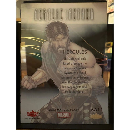 Hercules Marvel Fleer Flair Acrylic Aether Insert AA11 Acetate Card with Foil - MOD Shop LLC