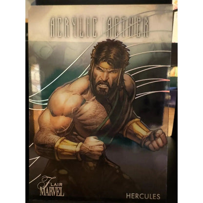 Hercules Marvel Fleer Flair Acrylic Aether Insert AA11 Acetate Card with Foil - MOD Shop LLC