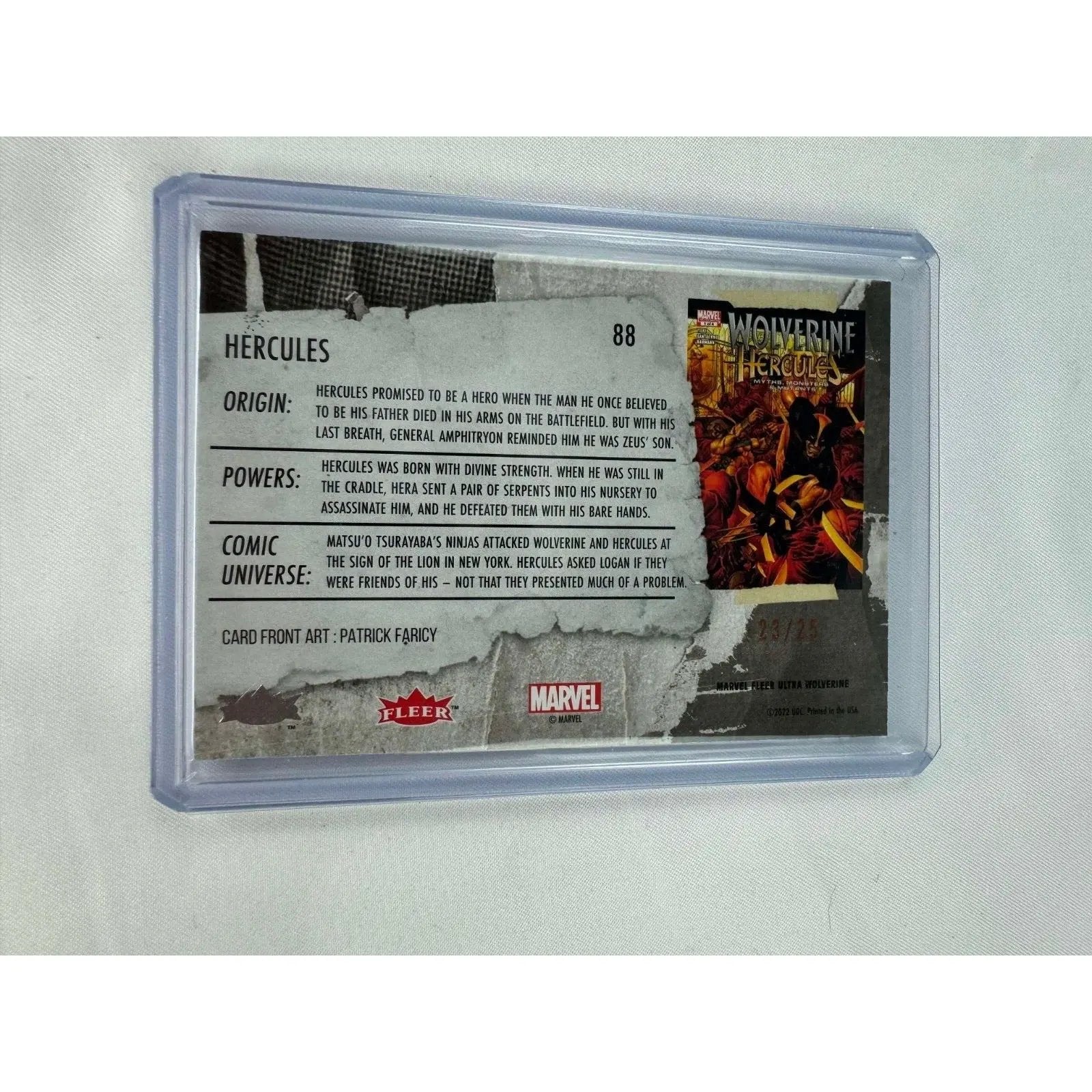 Hercules Orange Foil Slash Parallel Fleer Ultra Wolverine 23/25 - MOD Shop LLC