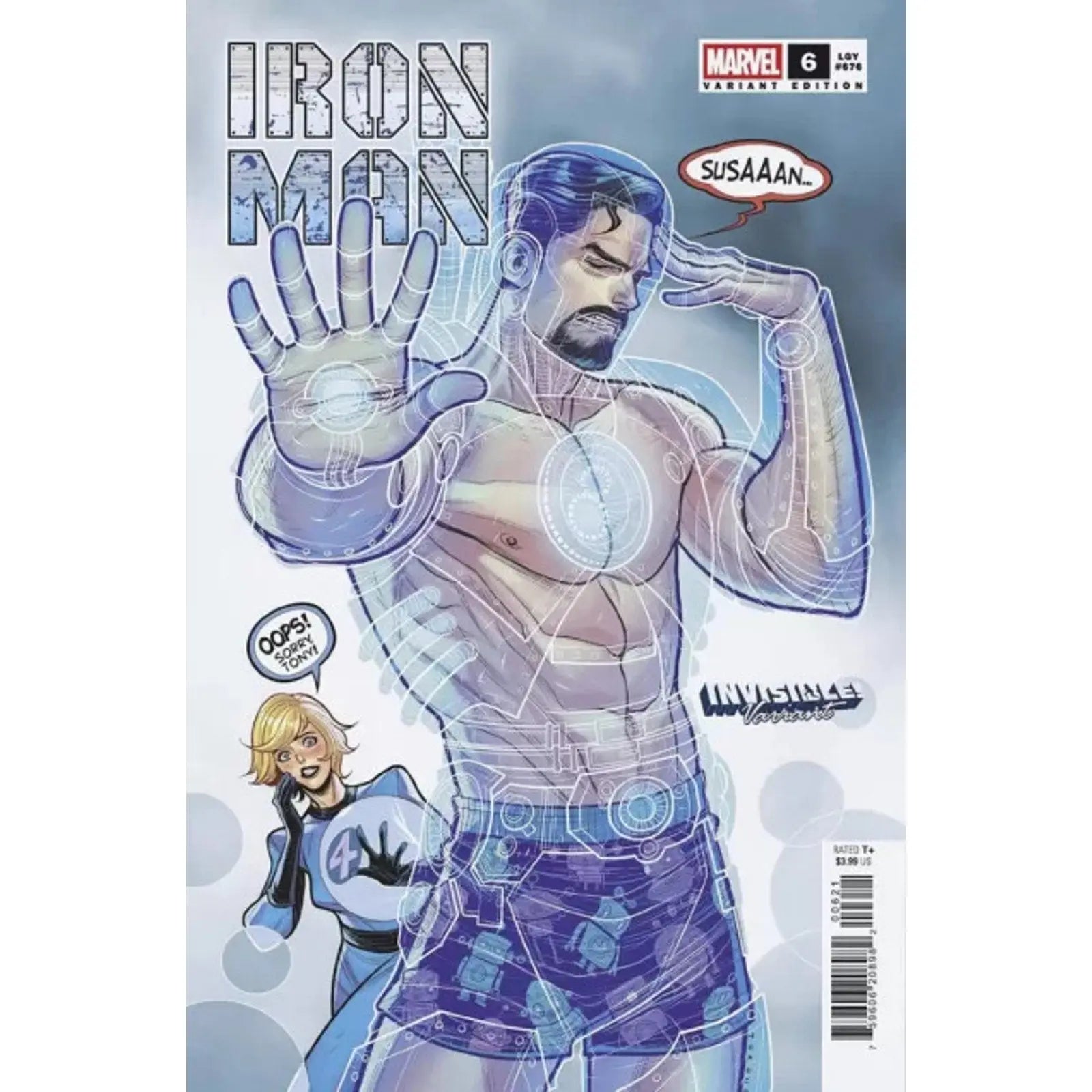 Iron Man, Vol. 7 6B Elizabeth Torque Invisible Variant - MOD Shop LLC