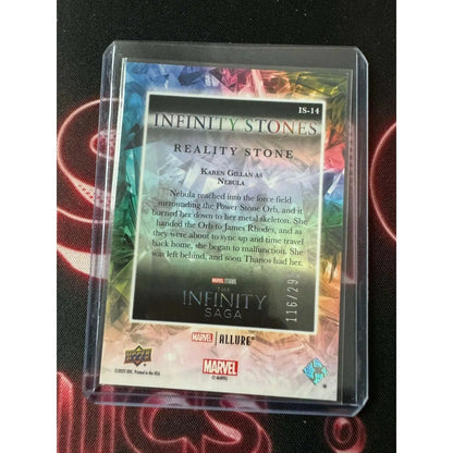 Karen Gillan as Nebula Marvel Allure Infinity Stone Reality Stone 116/299 - MOD Shop LLC