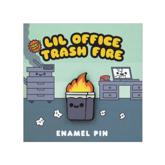 Lil Office Trash Fire - Enamel Pin 0.6 in from 100% Soft - MOD Shop LLC