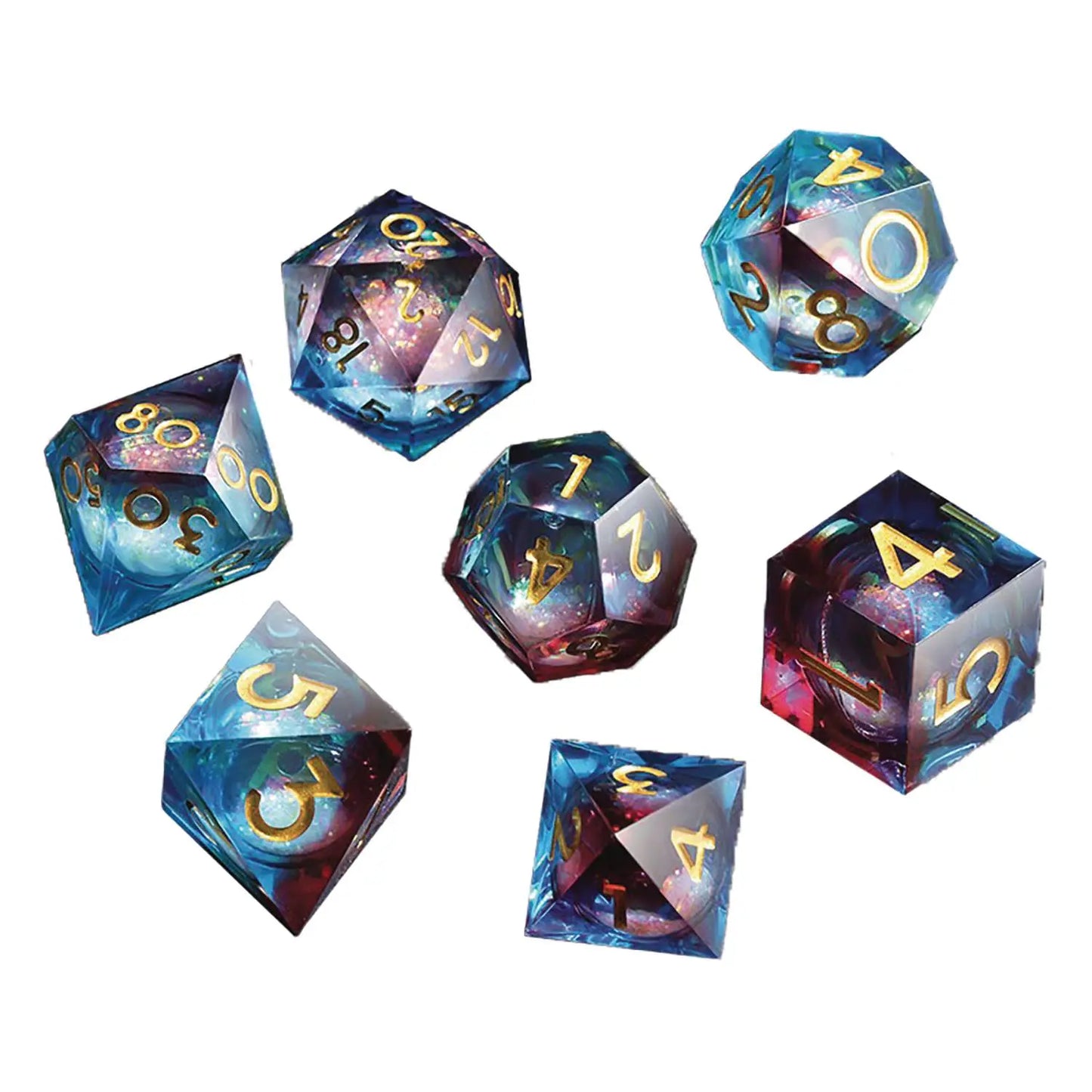 Liquid Core Dice Star Cluster 7 pc Set - MOD Shop LLC