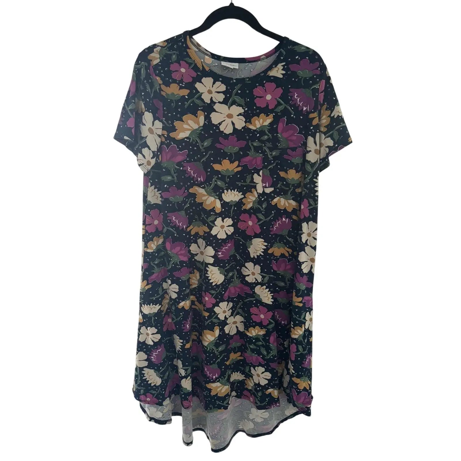 LuLaRoe Carly Dress – Floral Print, Size M (Preowned, Excellent Condition) - MOD Shop LLC