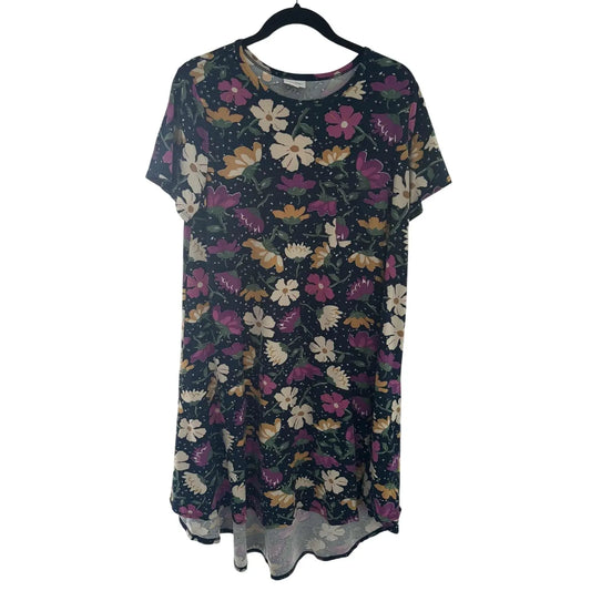 LuLaRoe Carly Dress – Floral Print, Size M (Preowned, Excellent Condition) - MOD Shop LLC