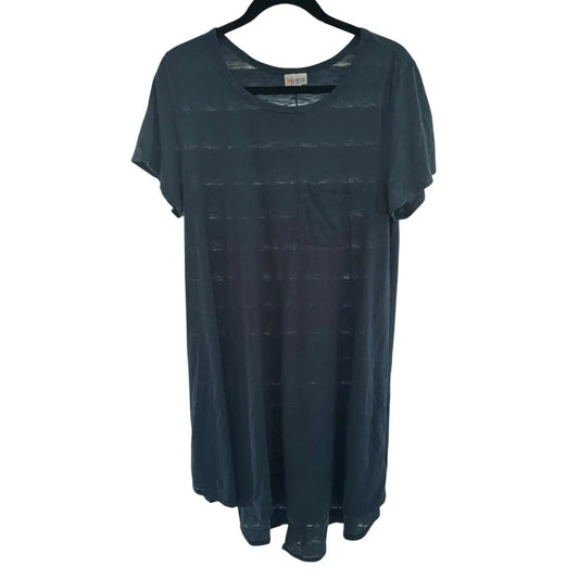 LuLaRoe Carly Dress – Teal Heathered, Size M (Preowned, Excellent Condition) - MOD Shop LLC