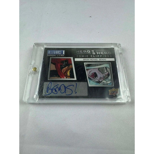 Marvel Allegiance: Avengers vs. X - Men Comic Clippings Auto Brian Michael Bendis - MOD Shop LLC