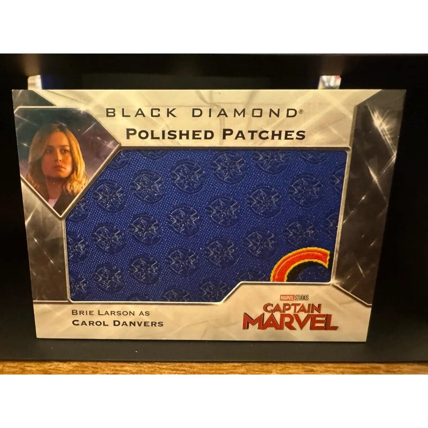 Marvel Black Diamond Polished Patches Card - Captain Marvel - Brie Larson PP - CM2 - MOD Shop LLC