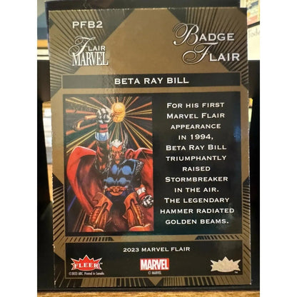 Marvel Flair BADGE FLAIR Level 1 Insert Beta Ray Bill PFB2 1:38 - MOD Shop LLC