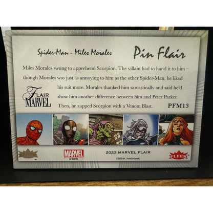 Marvel Flair PIN FLAIR Insert Miles Morales (Spin / Ultimate Spider - Man) PFM13 - MOD Shop LLC