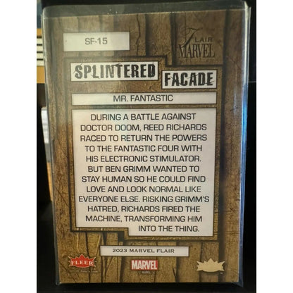 Marvel Flair SPLINTERED FACADE Mr. Fantastic SF - 15 1:144 rarity - MOD Shop LLC