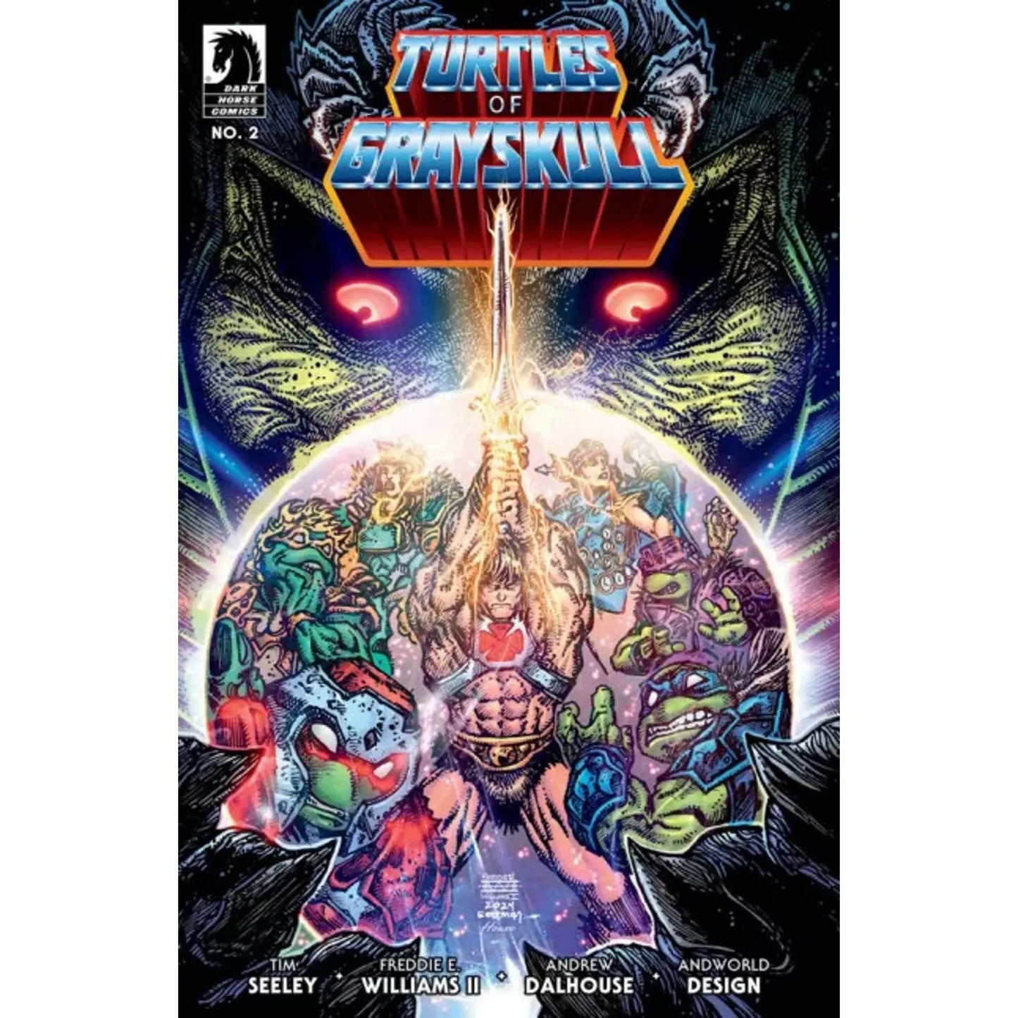 Masters of the Universe / TMNT: Turtles of Grayskull 2B Freddie Williams II Var - MOD Shop LLC