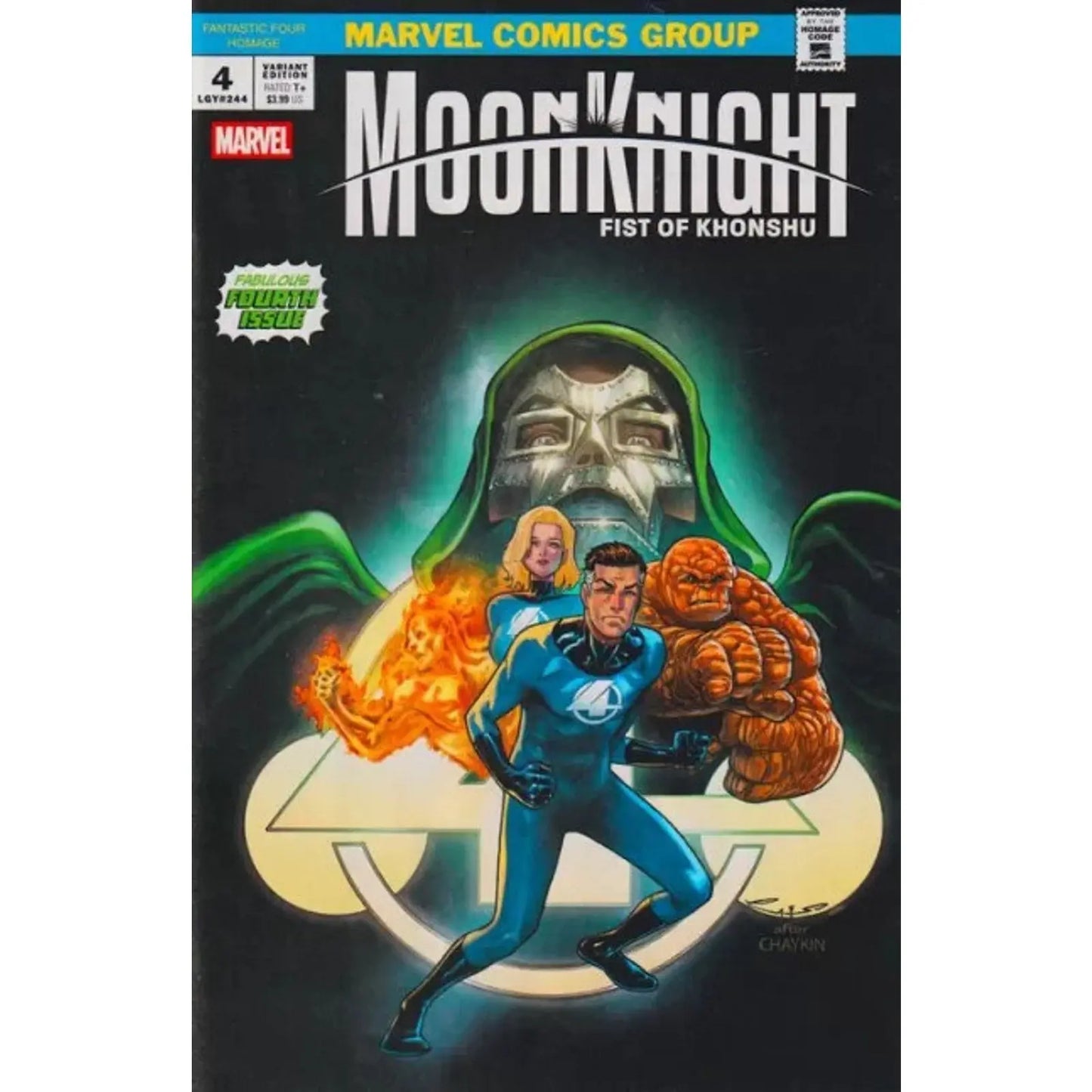 Moon Knight: Fist of Khonshu 4B Emilio Laiso Fantastic Four Homage Variant - MOD Shop LLC