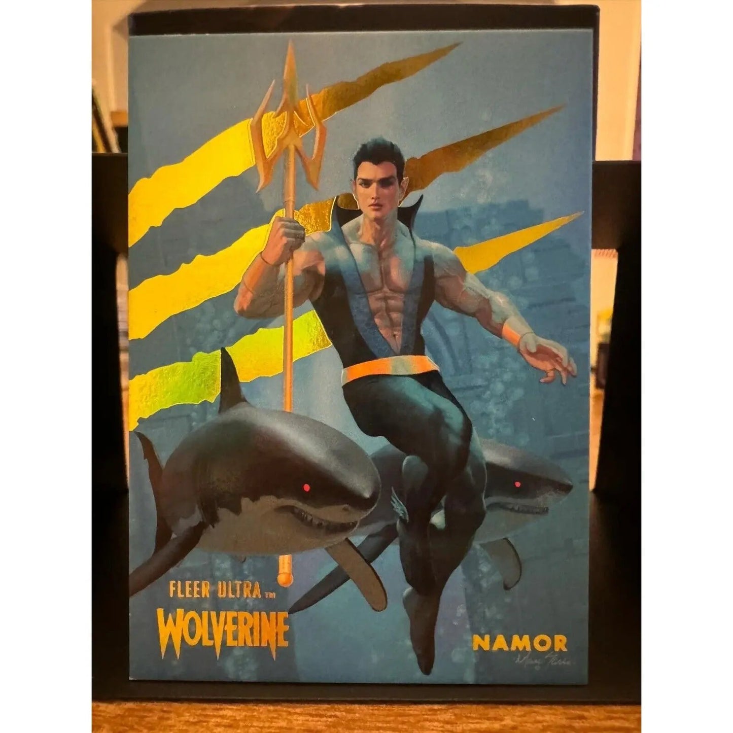 Namor #40 YELLOW FOIL Slash Parallel Fleer Ultra Wolverine #/90 COLOR MATCH - MOD Shop LLC