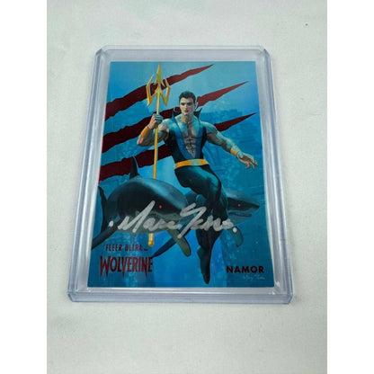 Namor Red Foil Slash Auto Parallel Fleer Ultra Wolverine 18/74 - MOD Shop LLC