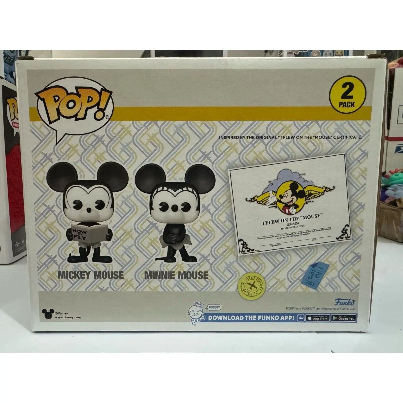 NEW! Funko Pop Mickey Mouse & Minnie Mouse 2 Pack D23 Expo Exclusive Release - MOD Shop LLC
