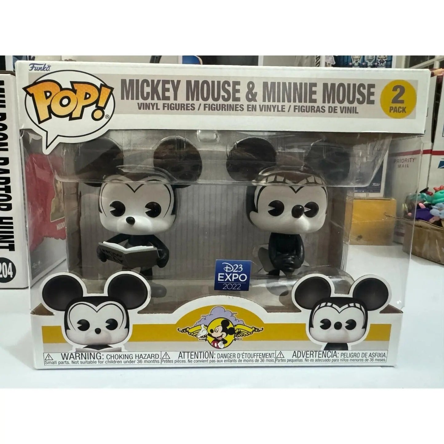 NEW! Funko Pop Mickey Mouse & Minnie Mouse 2 Pack D23 Expo Exclusive Release - MOD Shop LLC