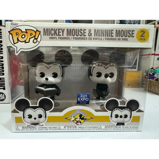 NEW! Funko Pop Mickey Mouse & Minnie Mouse 2 Pack D23 Expo Exclusive Release - MOD Shop LLC
