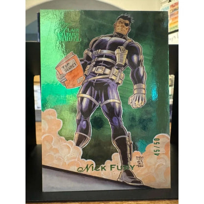 Nick Fury Marvel Fleer Flair Summer Flair Parallel 45/50 Card 88 - MOD Shop LLC