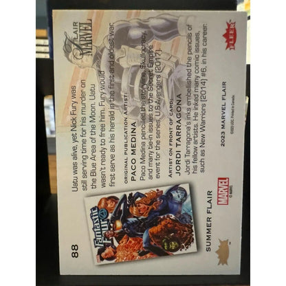 Nick Fury Marvel Fleer Flair Summer Flair Parallel 45/50 Card 88 - MOD Shop LLC