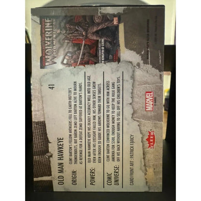 Old Man Hawkeye #41 YELLOW FOIL Slash Parallel Fleer Ultra Wolverine 89/90 - MOD Shop LLC