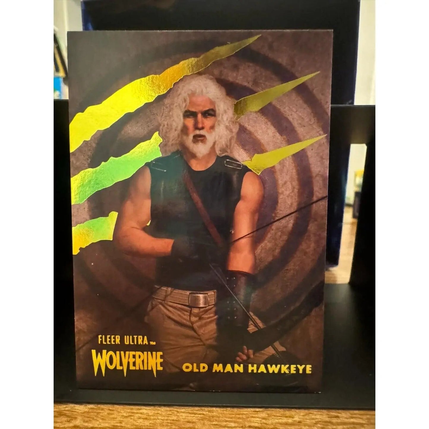 Old Man Hawkeye #41 YELLOW FOIL Slash Parallel Fleer Ultra Wolverine 89/90 - MOD Shop LLC
