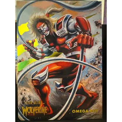 Omega Red #51 YELLOW FOIL Slash Fleer Ultra Wolverine Parallel 02/90 - MOD Shop LLC