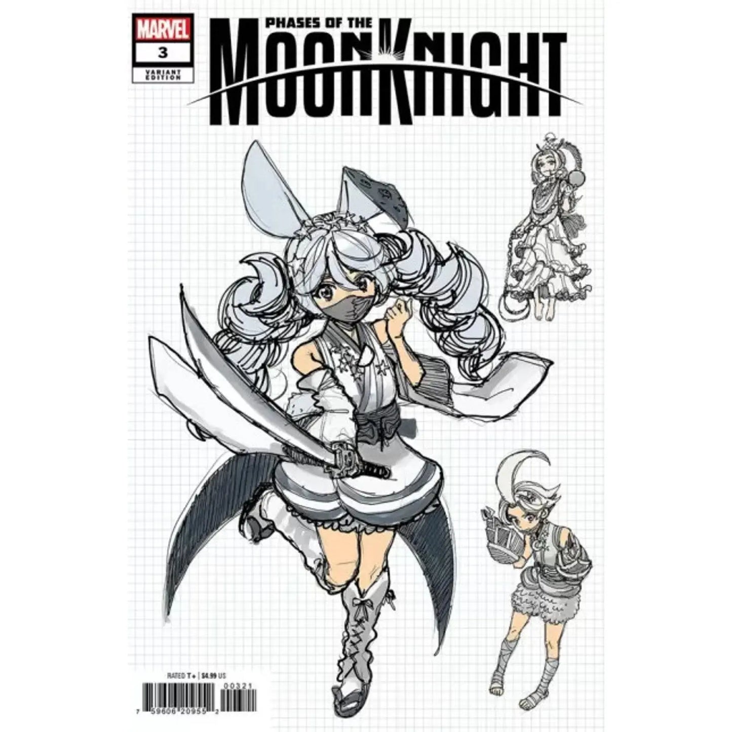 Phases of the Moon Knight 3B Yuji Kaku Design Variant - MOD Shop LLC