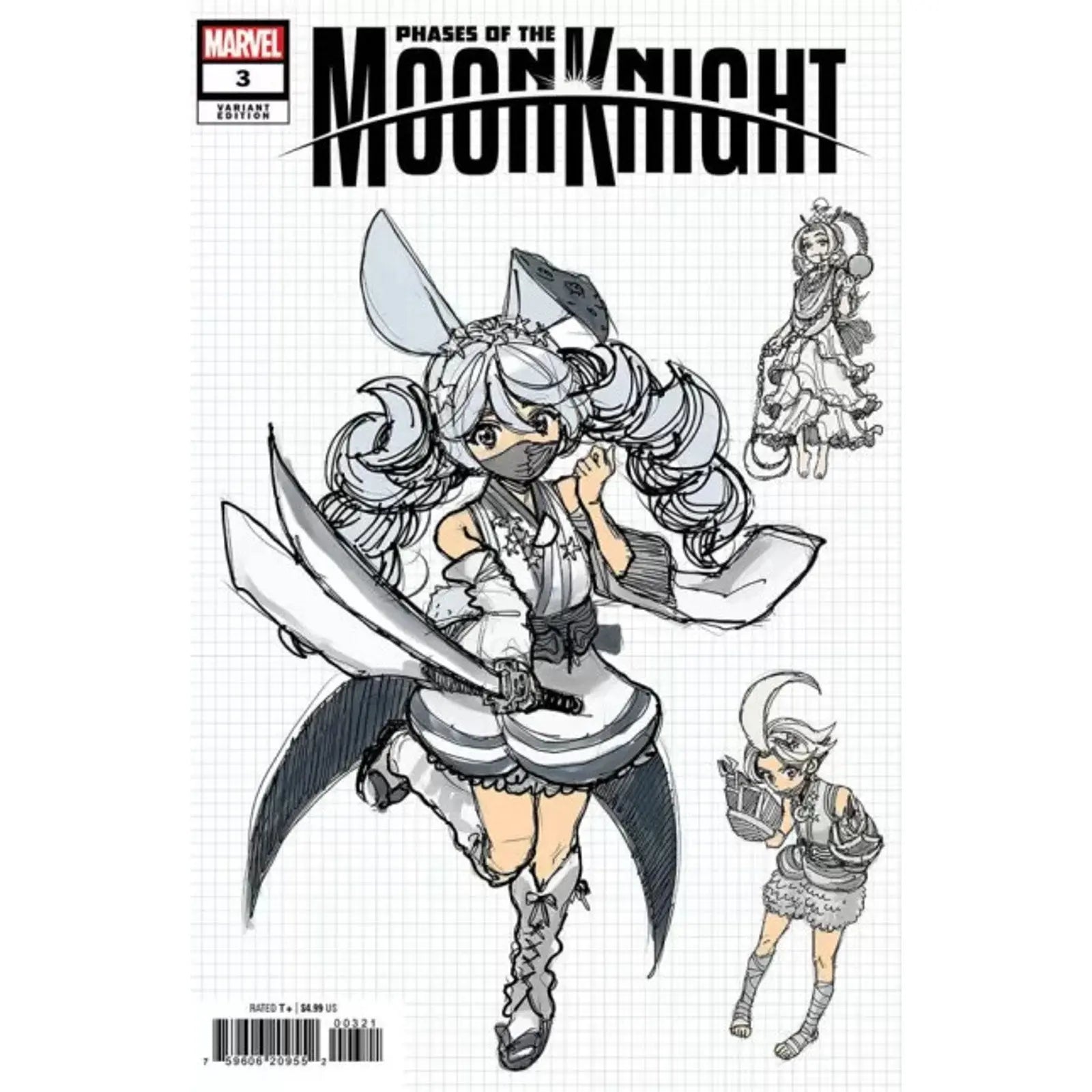 Phases of the Moon Knight 3B Yuji Kaku Design Variant - MOD Shop LLC
