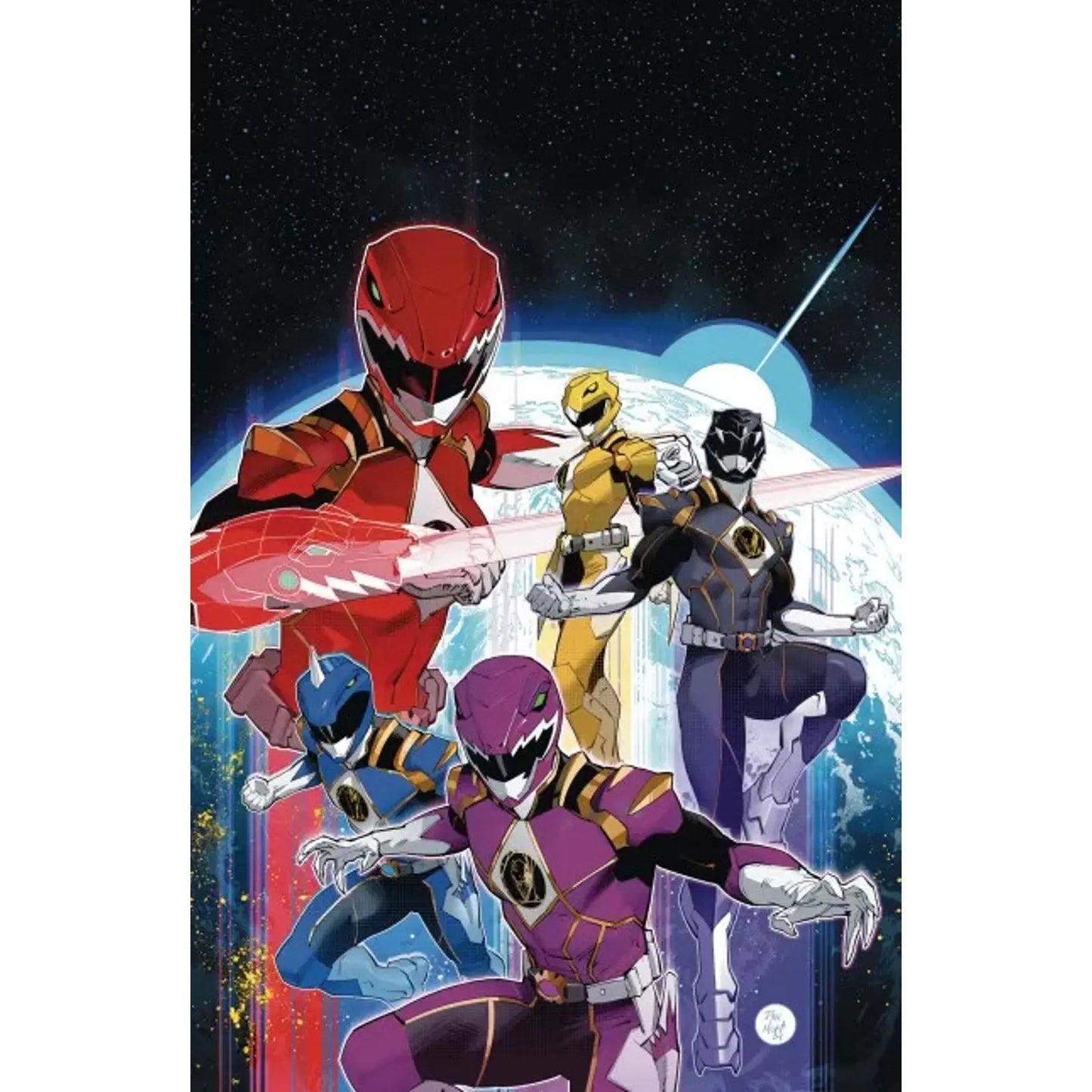 Power Rangers Prime 5H Dan Mora Incentive Foil Virgin Variant (1:25) - MOD Shop LLC