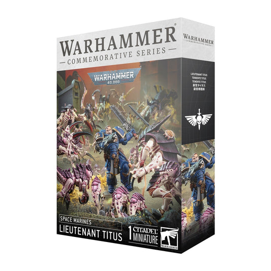 *PREORDER - RELEASE 5/10/25* Warhammer 40,000 Commemorative Series: Lieutenant Demetrian Titus - Legendary Ultramarine Hero Miniature | Space Marines Collectible Figure - MOD Shop LLC