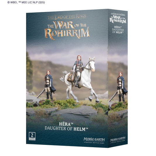 *PREORDER - RELEASE 6.14.2025*Middle - earth Strategy Battle Game: Héra Daughter of Helm - Plastic Miniature Set with Mounted & Foot Models for Army of Edoras - MOD Shop LLC