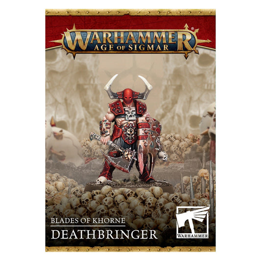 *PREORDER RELEASE 8.02.2025* Warhammer Age of Sigmar Blades of Khorne Deathbringer - Chaos Warrior Miniature Model - MOD Shop LLC