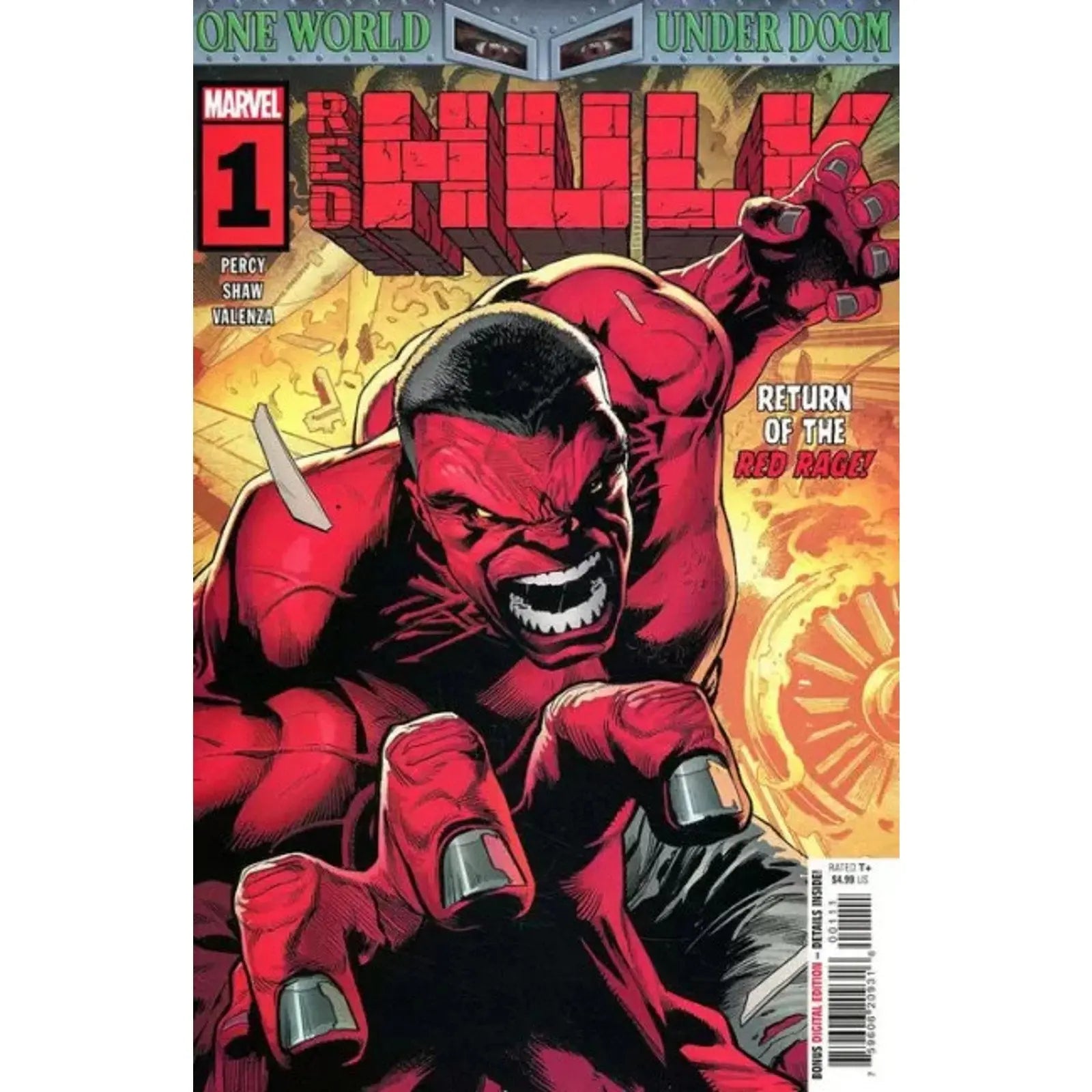 Red Hulk 1A Geoff Shaw Regular - MOD Shop LLC