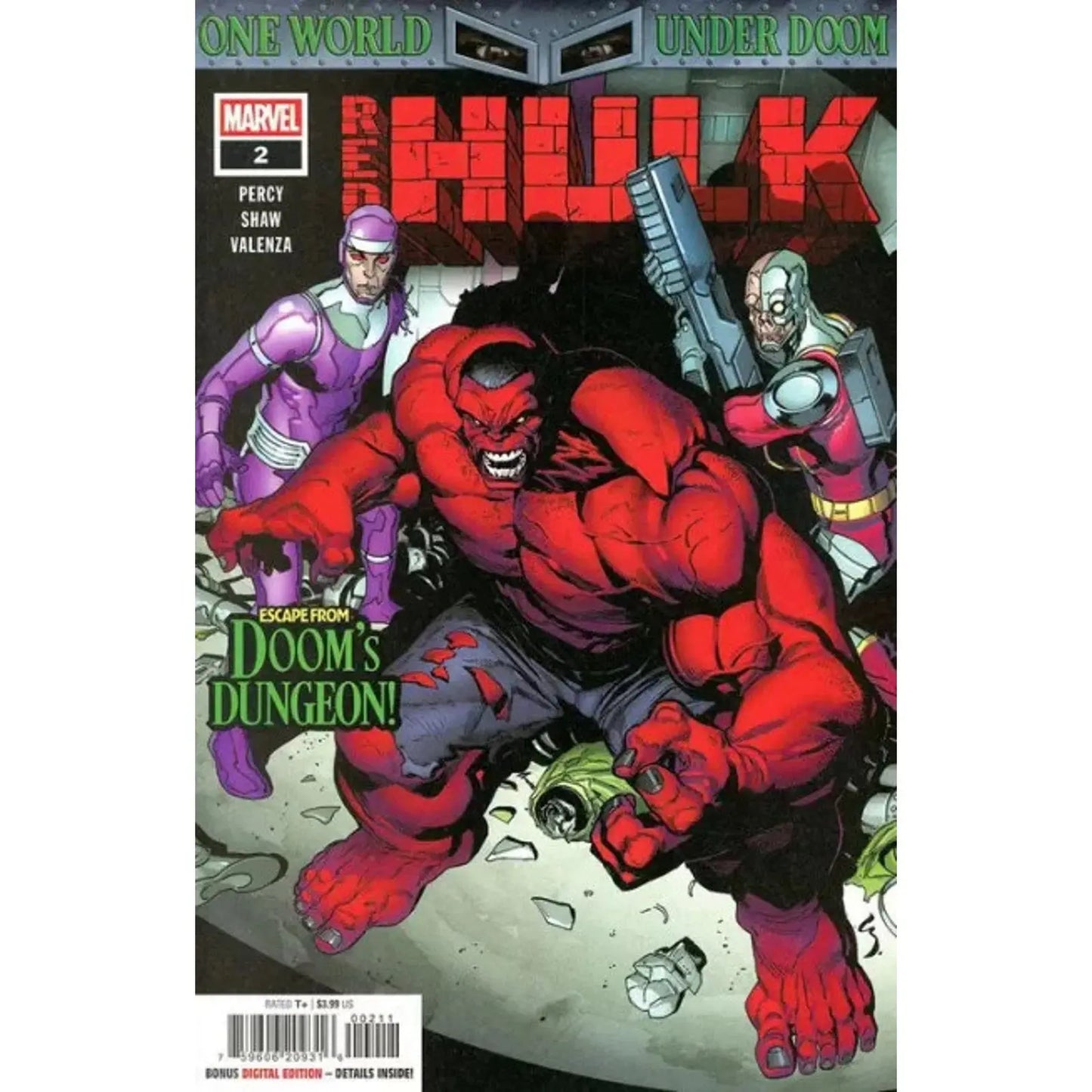 Red Hulk 2A Geoff Shaw Regular - MOD Shop LLC