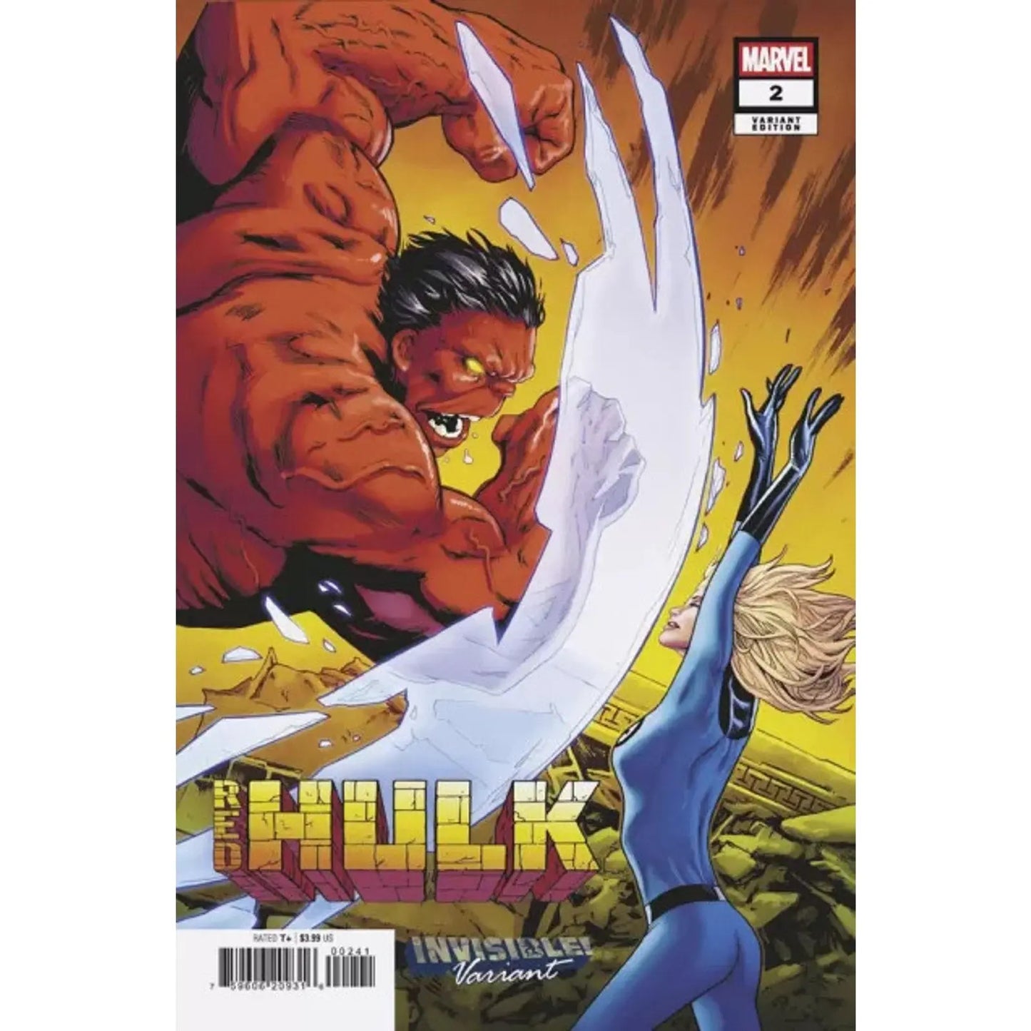 Red Hulk 2D Greg Land Invisible Variant - MOD Shop LLC