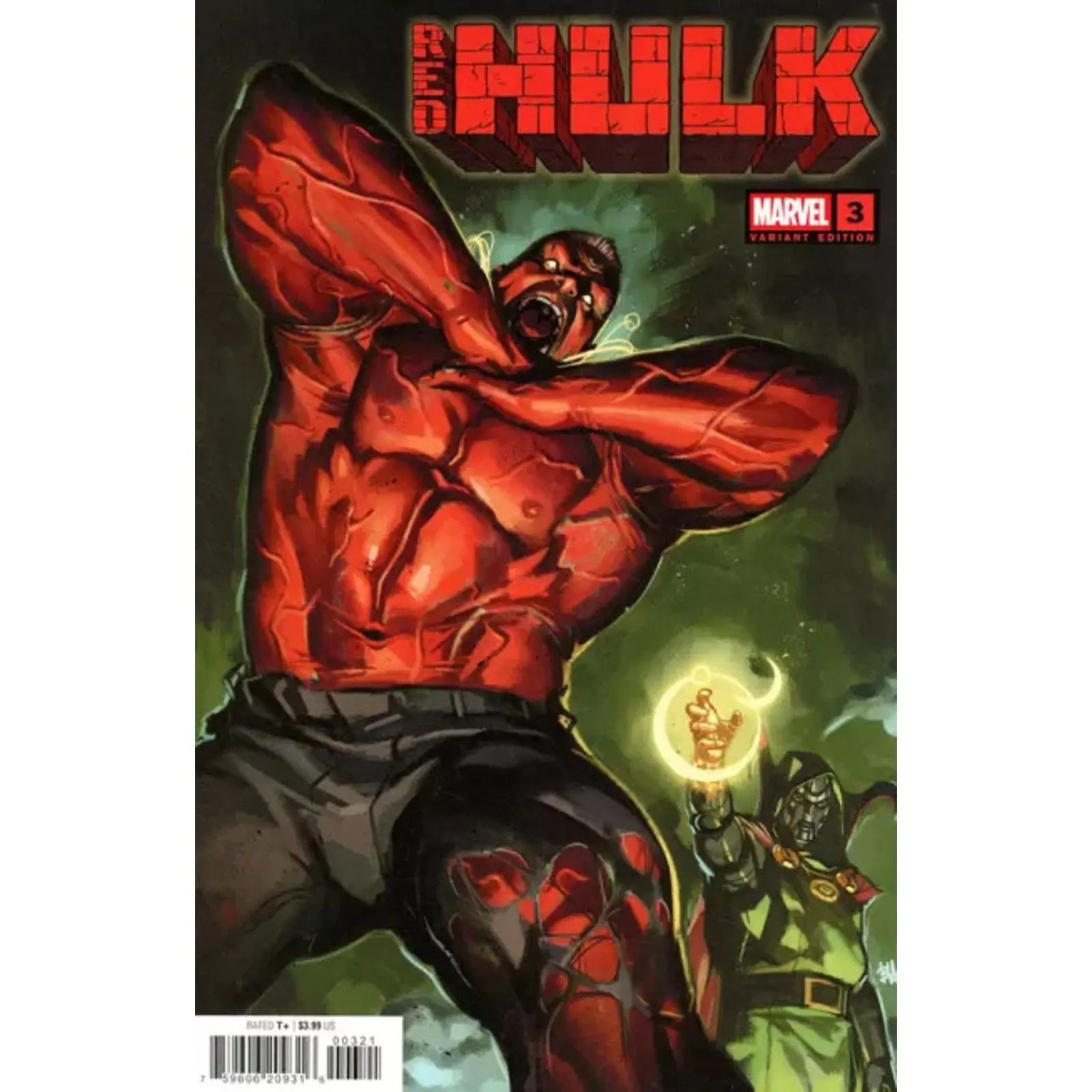 Red Hulk 3B Ben Harvey Variant - MOD Shop LLC