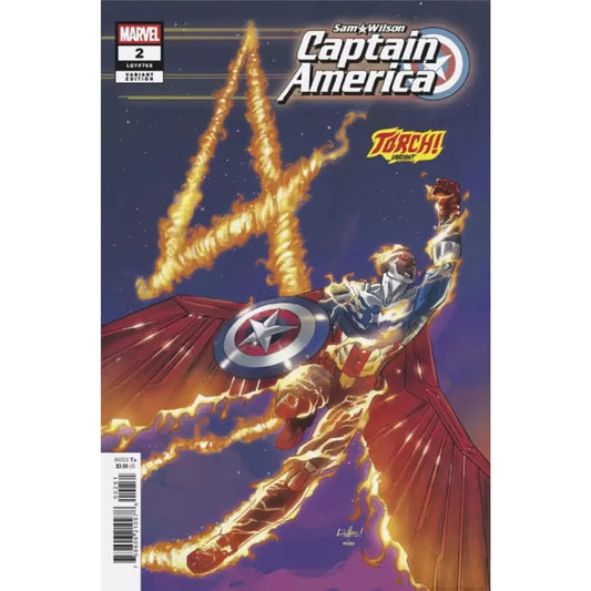 Sam Wilson: Captain America 2E David Messina Torch! Variant - MOD Shop LLC