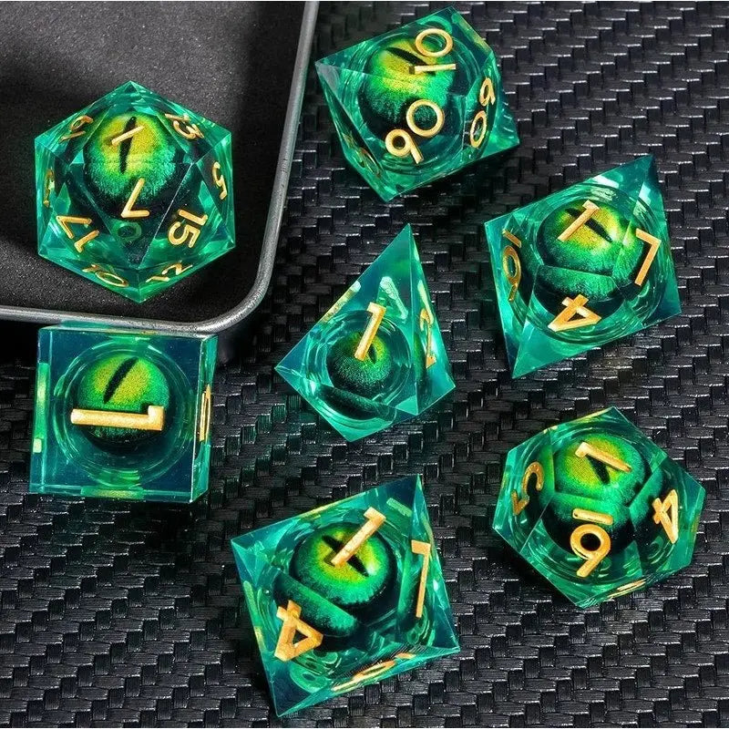 Sharp Edge Dice Dragon Eye Specimen 7 pc Set - MOD Shop LLC